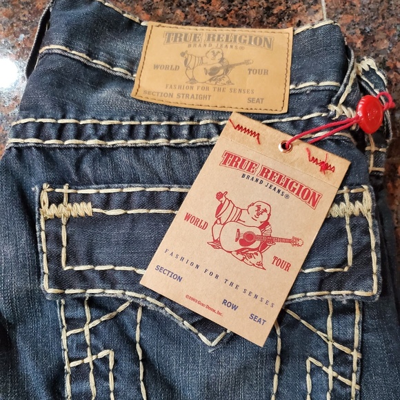 True Religion – Straight Flap Warthworm Jeans